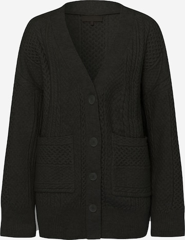 Les Lunes Knit Cardigan 'Alexis' in Black: front