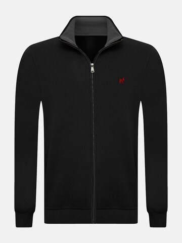 Williot - Sudadera con cremallera 'MURCIA' en negro: frente