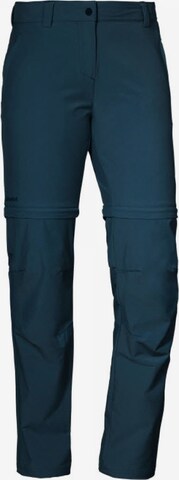 Regular Pantalon outdoor Schöffel en bleu : devant