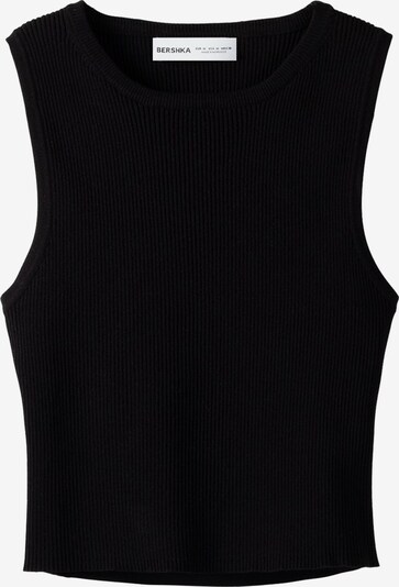 Bershka Tops en tricot en noir, Vue avec produit