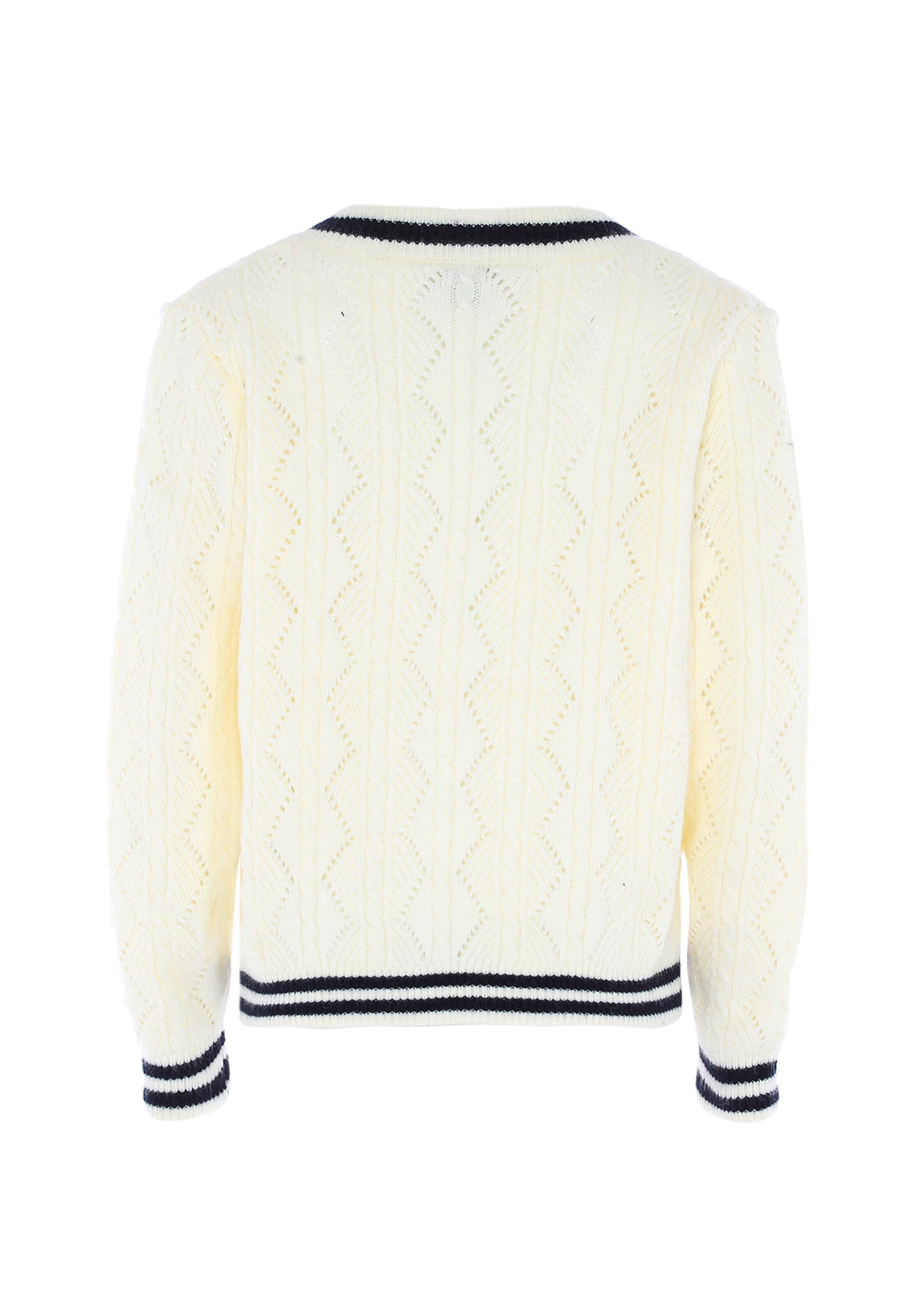 DreiMaster Maritim Pulover | bela barva