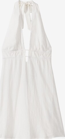 Bershka Summer Dress in White: front