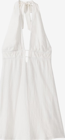 Bershka Robe d’été en blanc, Vue avec produit