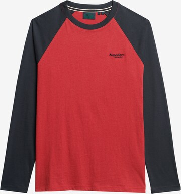 T-Shirt Superdry en rouge : devant