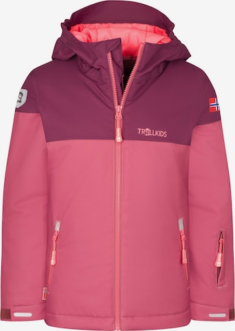TROLLKIDS Winter Jacket in Pink: front