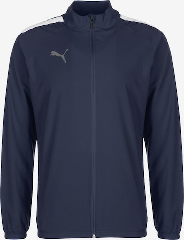 PUMA Athletic Jacket 'TeamLIGA' in Blue: front