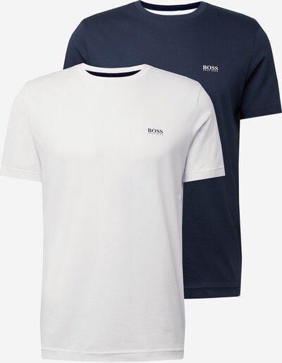 BOSS ATHLEISURE T-Shirt en bleu nuit / blanc, Vue avec produit