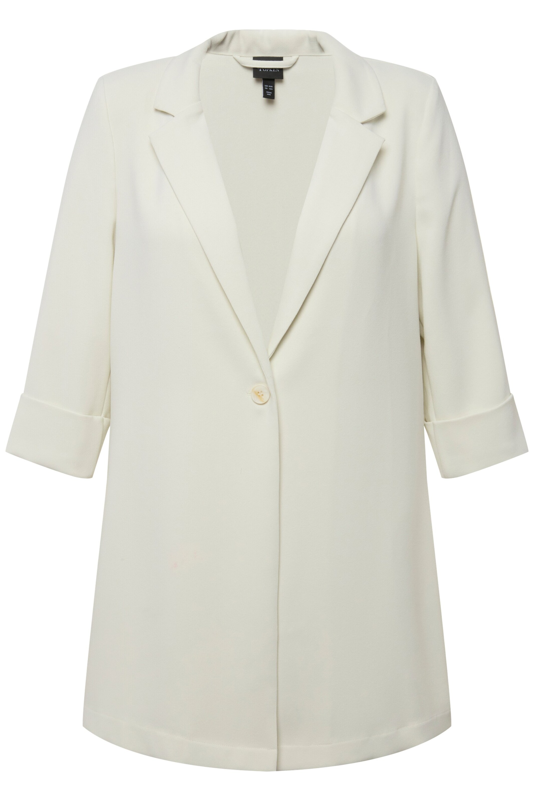 Blazer Ulla Popken en blanc : devant