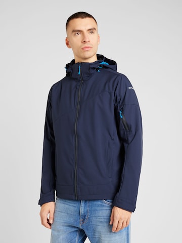 ICEPEAK Outdoorjas 'Barmstedt' in Blauw: voorkant