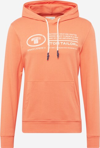 TOM TAILOR Sweatshirt in Oranje: voorkant