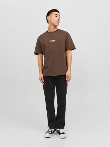 T-Shirt 'Vesterbro' JACK & JONES en marron