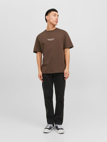 JACK & JONES T-shirt 'Vesterbro' i brun
