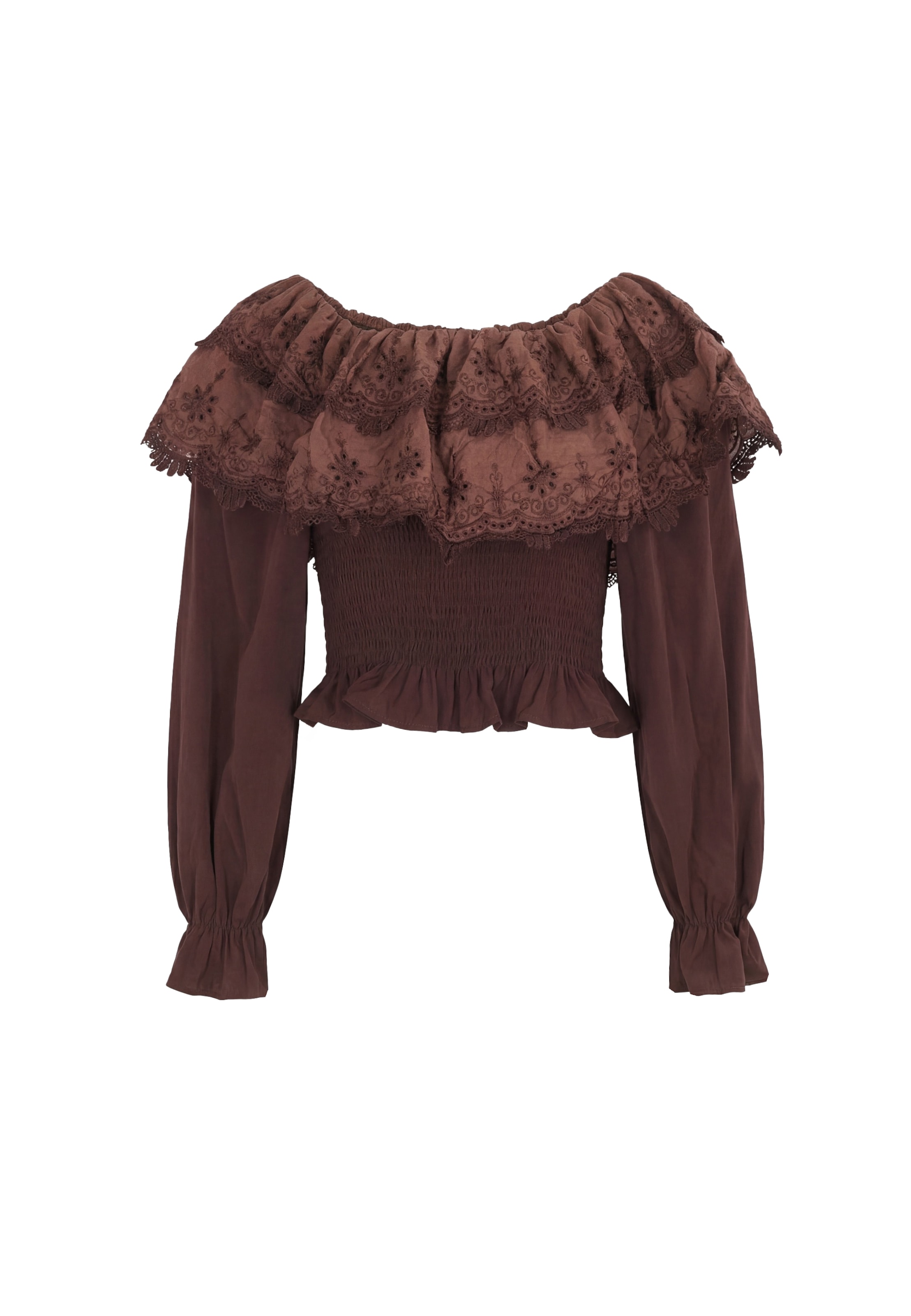 IZIA Bluse in Braun: Vorderseite