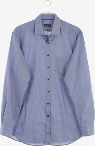 JJB BENSON Button Up Shirt in L in Blue: front