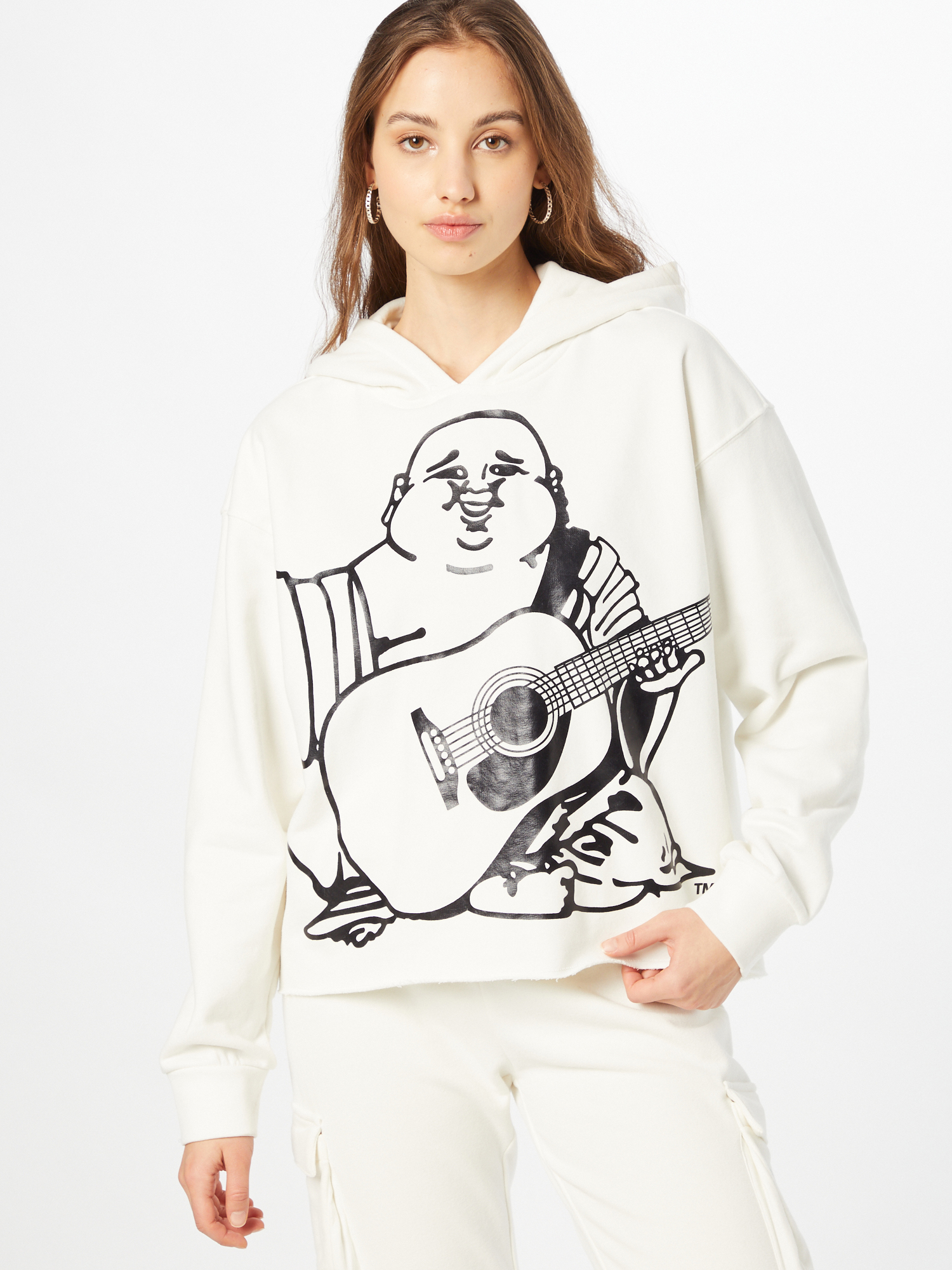 Donna Abbigliamento True Religion Sweatshirt BUDDHA in Bianco 
