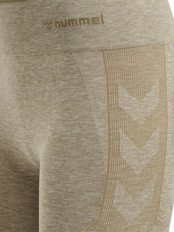 Hummel Skinny Sports trousers in Beige