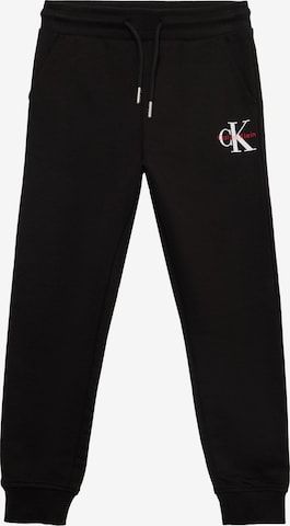 juoda Calvin Klein Jeans Siaurėjantis Kelnės: priekis