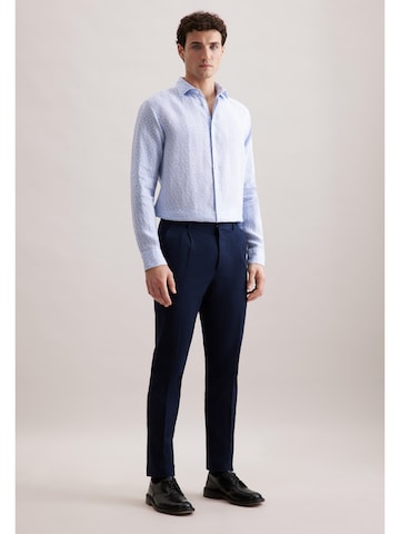 Coupe slim Chemise business SEIDENSTICKER en bleu : devant