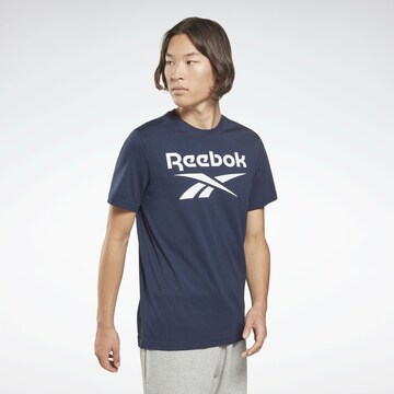 T-Shirt fonctionnel 'Identity' Reebok en bleu : devant