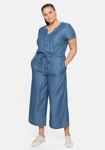 SHEEGO Jumpsuit in Blauw: voorkant