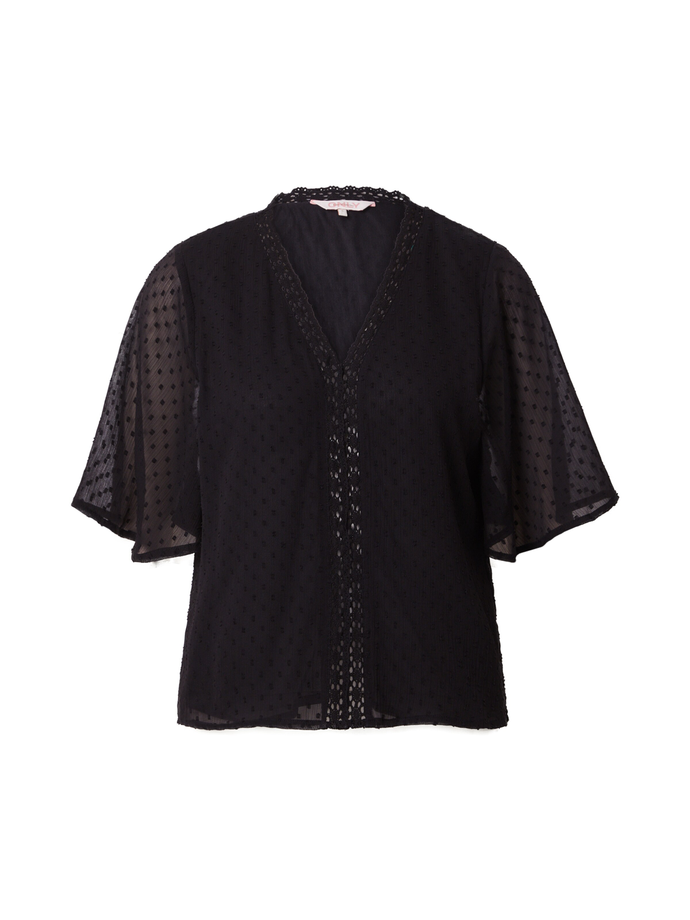 ONLY - Blusa 'LINA' en negro: frente
