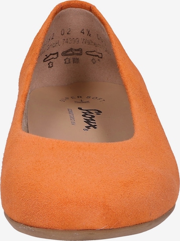 SIOUX Ballet Flats in Orange