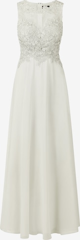 APART Evening Dress in Beige: front