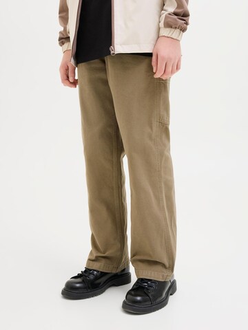 Jack & Jones Junior Loosefit Broek in Groen: voorkant