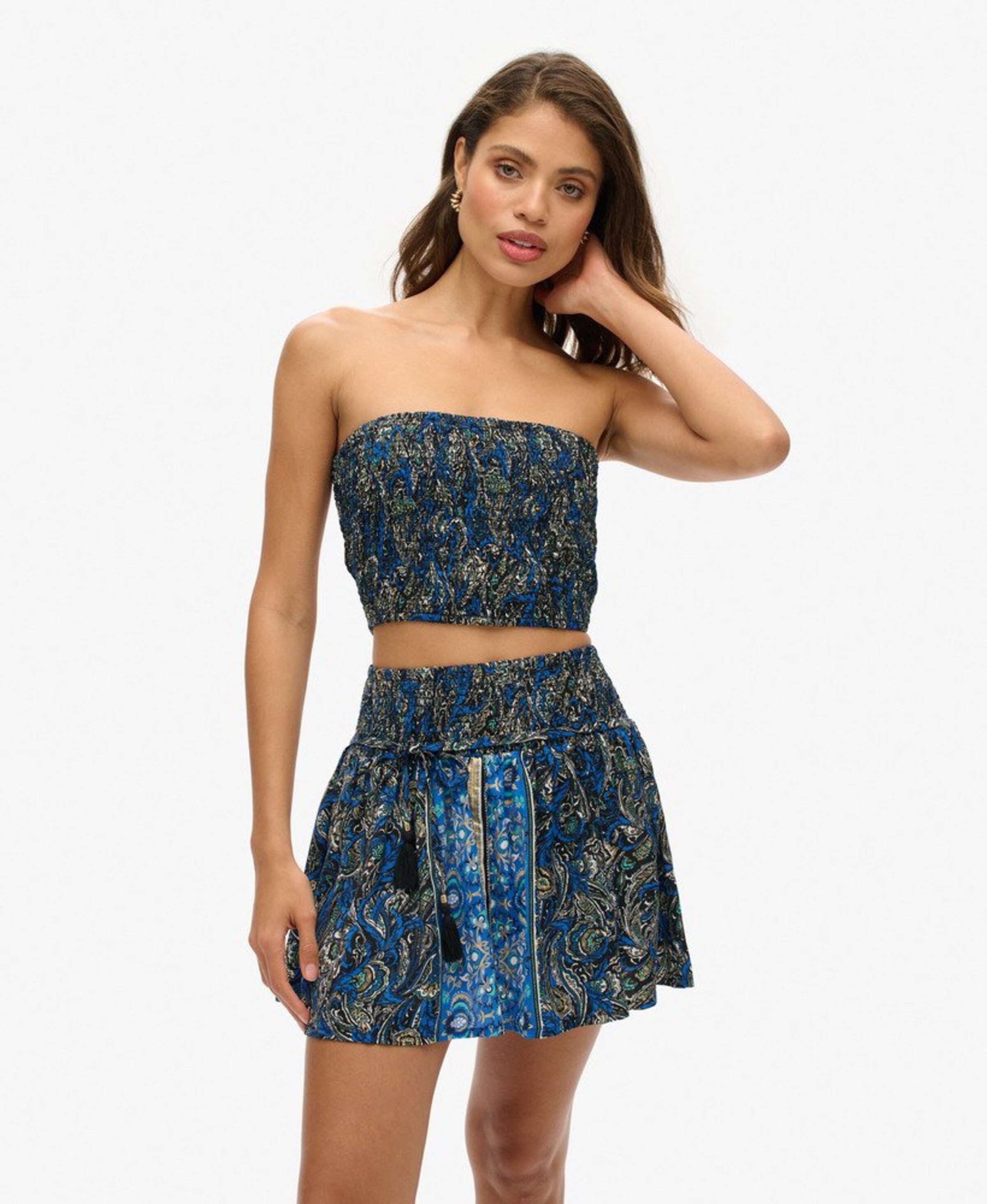 Superdry & Co Skirt ' St Tropez ' in Blue: front