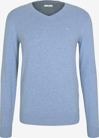 Pulover de la TOM TAILOR pe albastru: față