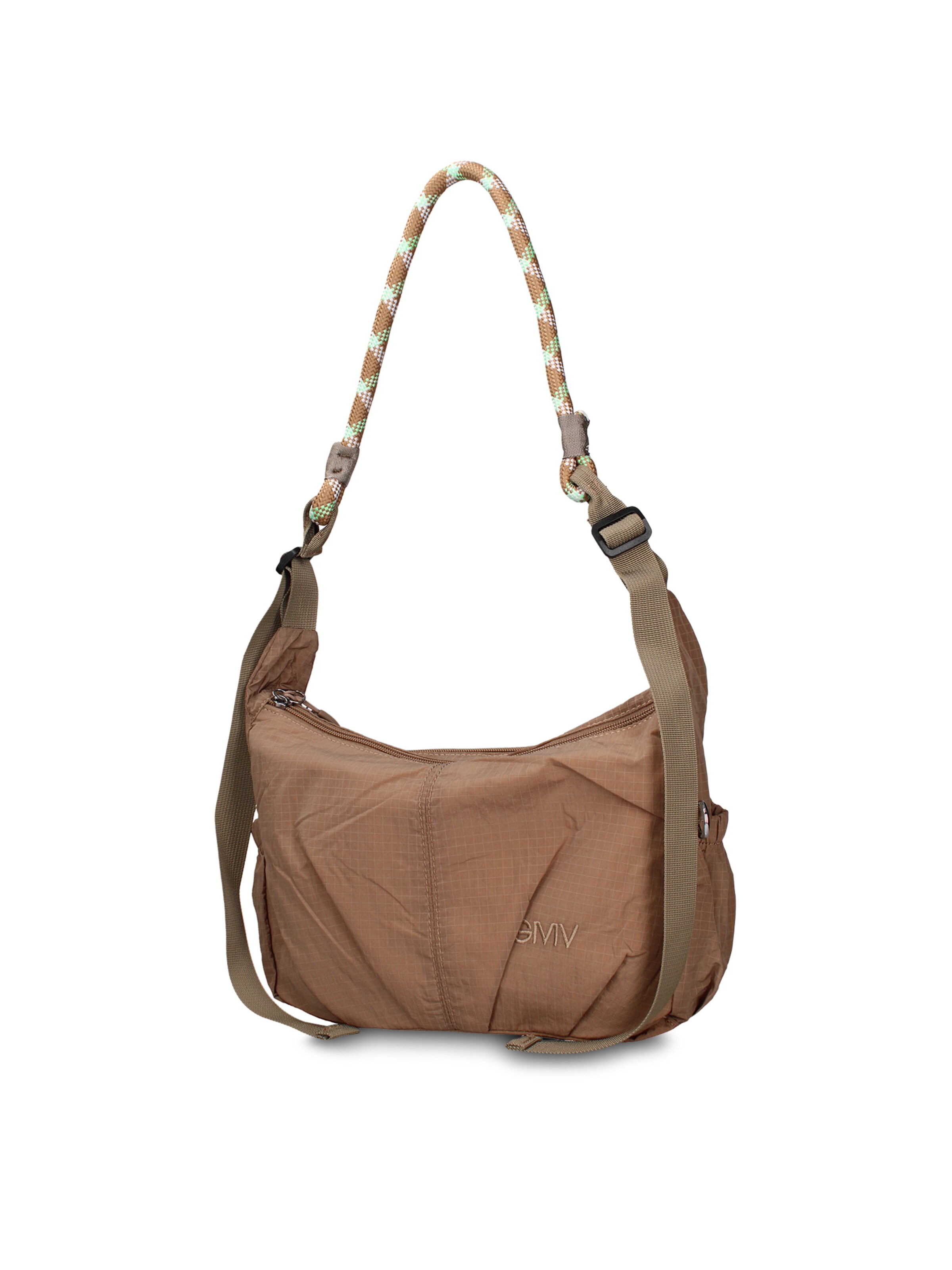 Borsa a spalla 'Borsa a Spalla Donna Gianmarco Venturi Pelle Vegana PU con Zip' di GianMarco Venturi in verde