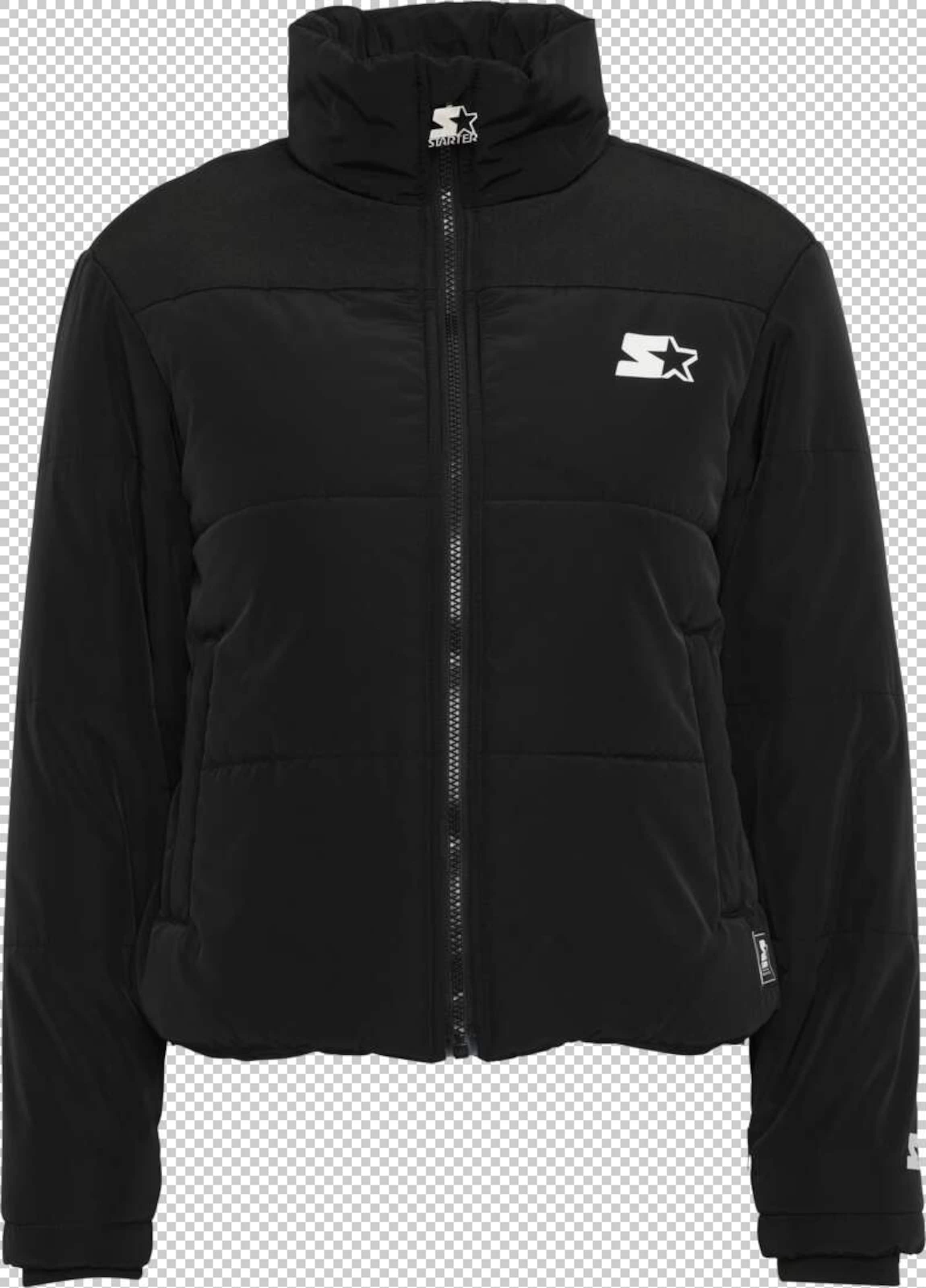 Starter Black Label Jacke in Schwarz: Vorderseite