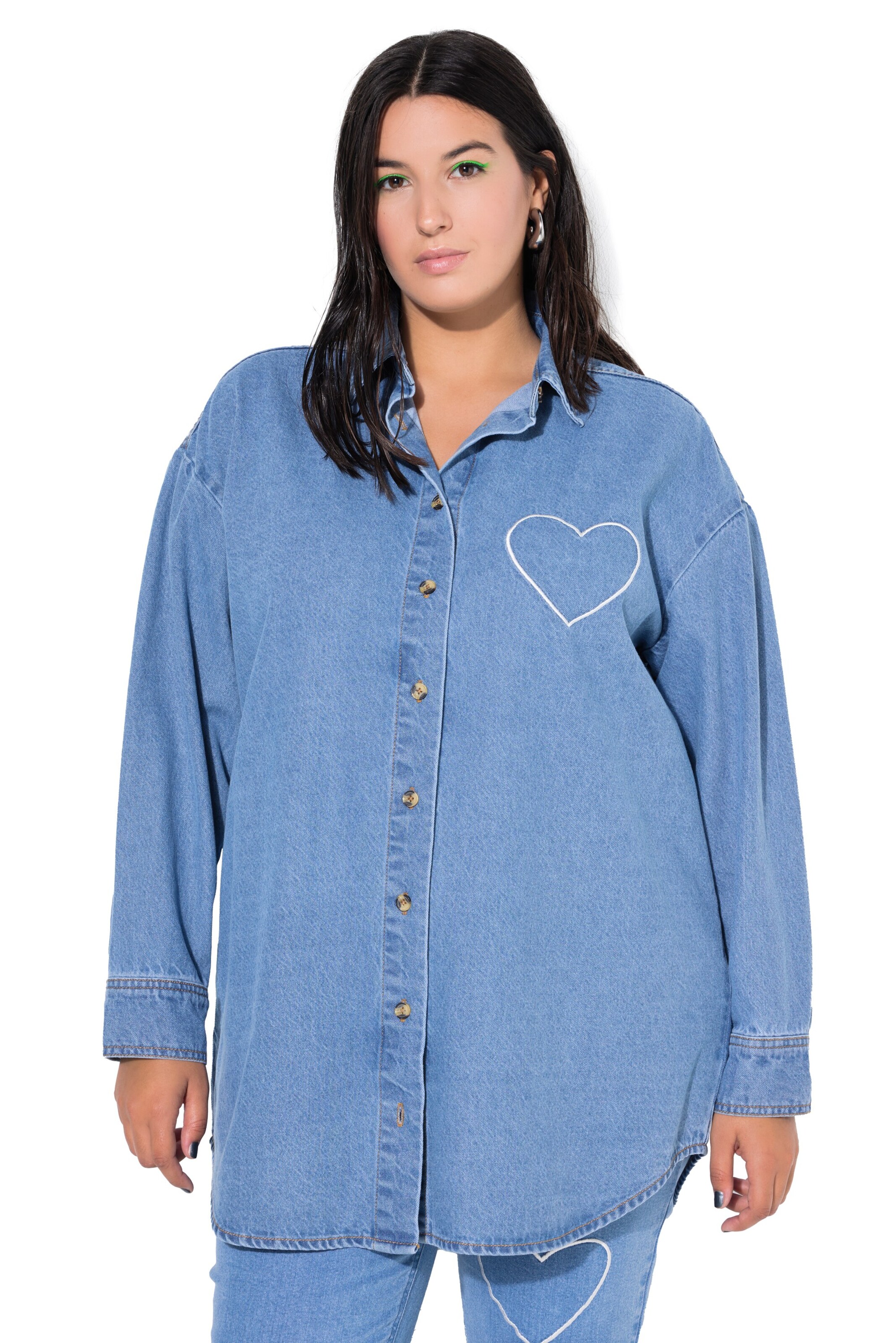 Studio Untold Bluse in Blau: Vorderseite