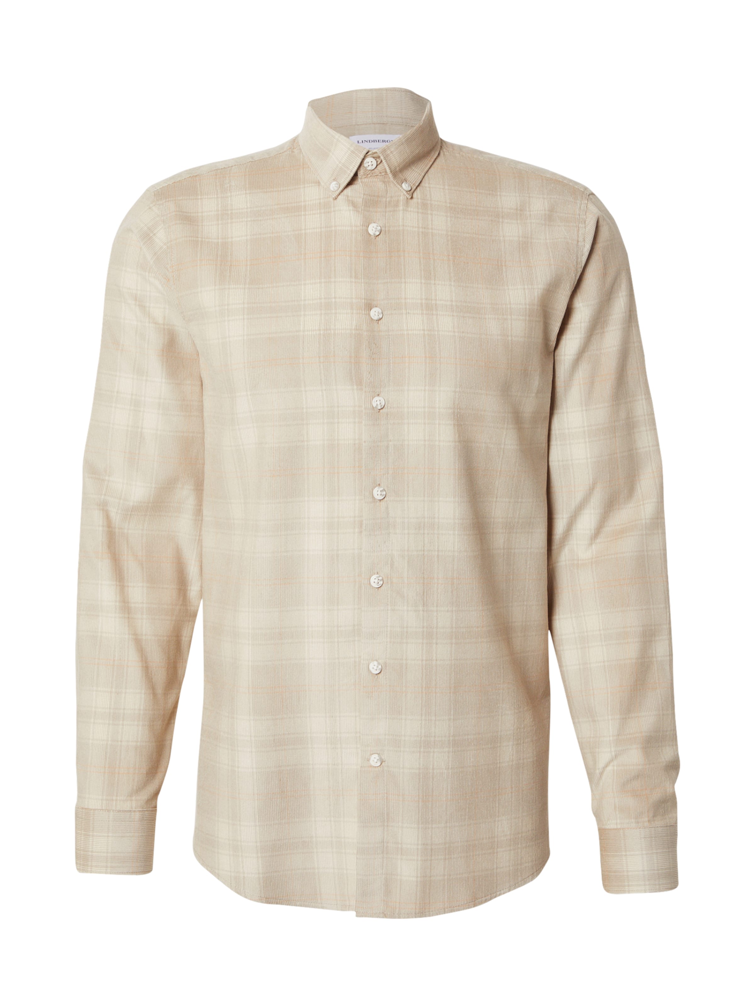 Lindbergh Regular fit Πουκάμισο σε μπεζ: μπροστά