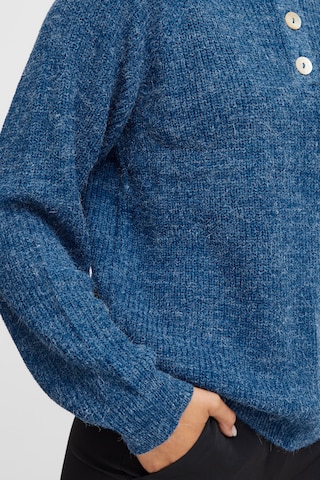 ICHI Sweter 'Novo' w kolorze niebieski