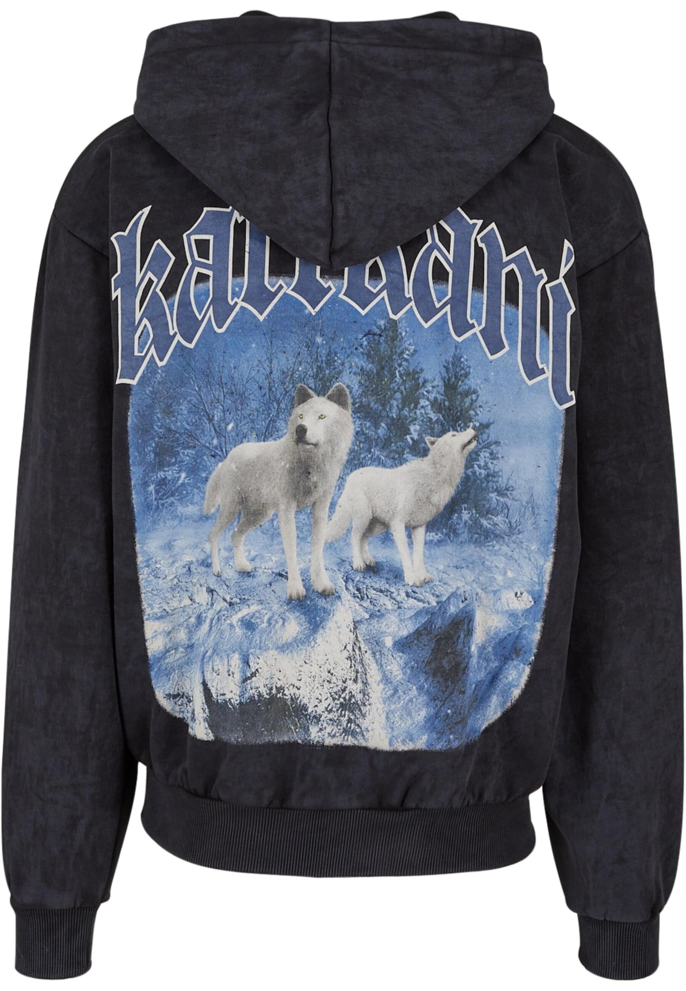 Karl Kani Fleecetakki 'Chest Signature' värissä musta