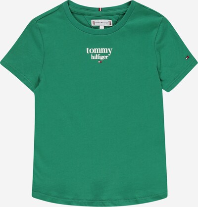 TOMMY HILFIGER Tričko - trávově zelená / bílá, Produkt
