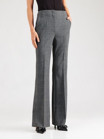 BOSS Black Flared Hose 'Telessa' in Grau: Vorderseite