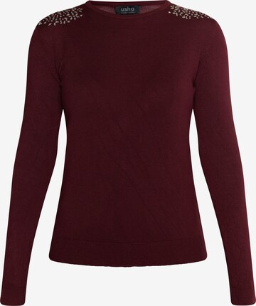 Pull-over 'Nowles' usha BLACK LABEL en rouge : devant