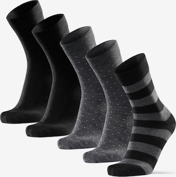 DANISH ENDURANCE Sokker 'Merino Dress' i grå: forside