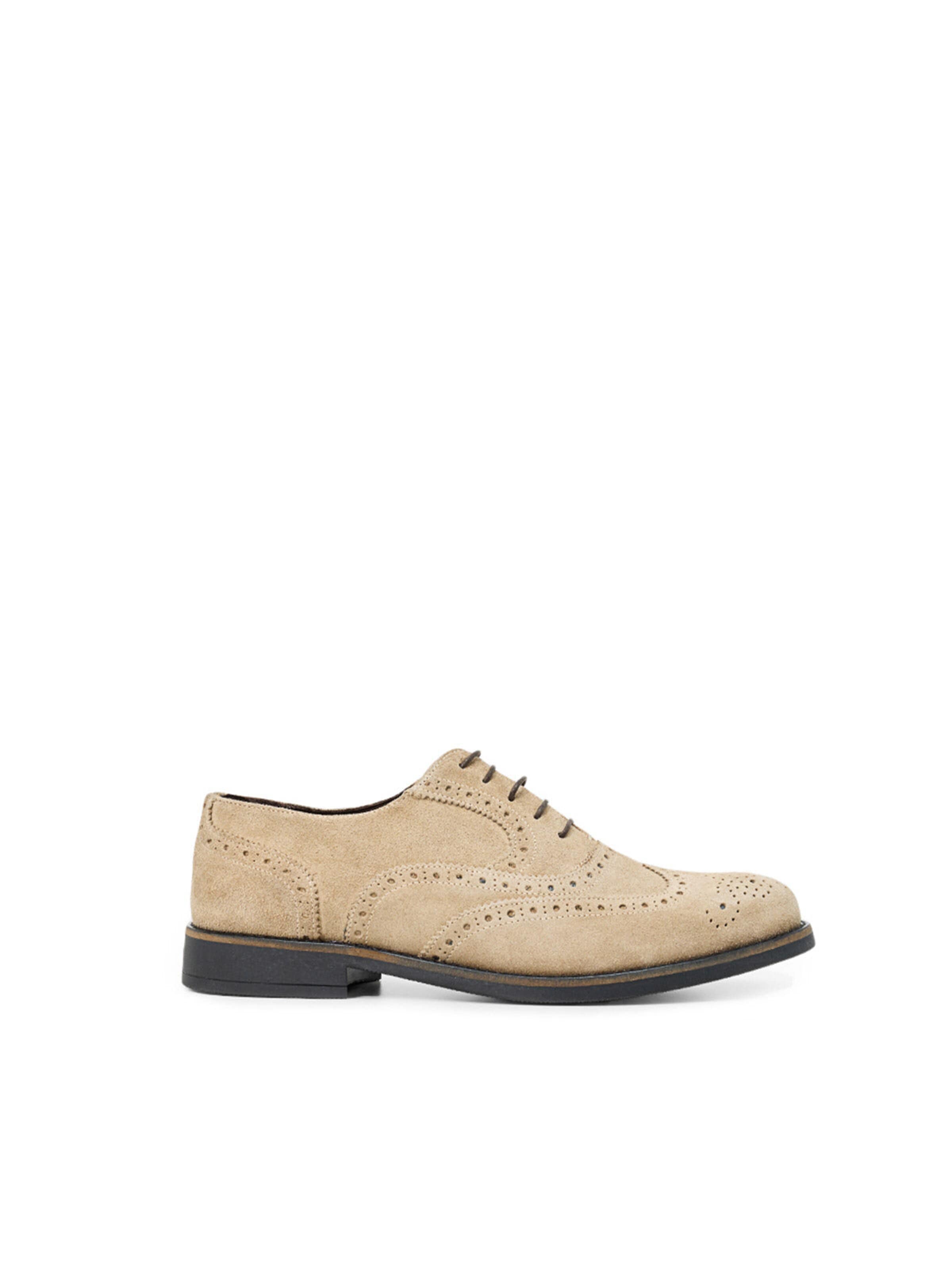 Jerelyn Creado Lace-up shoe 'Aldo Suede Oxford' in Beige: front
