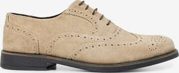 Jerelyn Creado Nauhakengät 'Aldo Suede Oxford' värissä beige: etupuoli