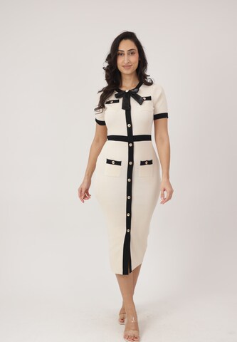 Abito in maglia di Elara in beige