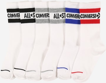 Chaussettes CONVERSE en blanc : devant