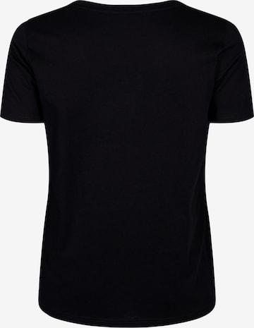 Zizzi T-shirt 'VELIN' i svart