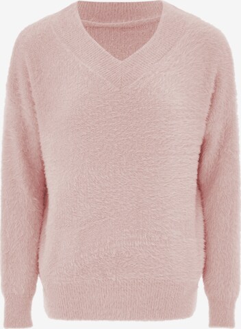 Poomi Sweater in Pink: front
