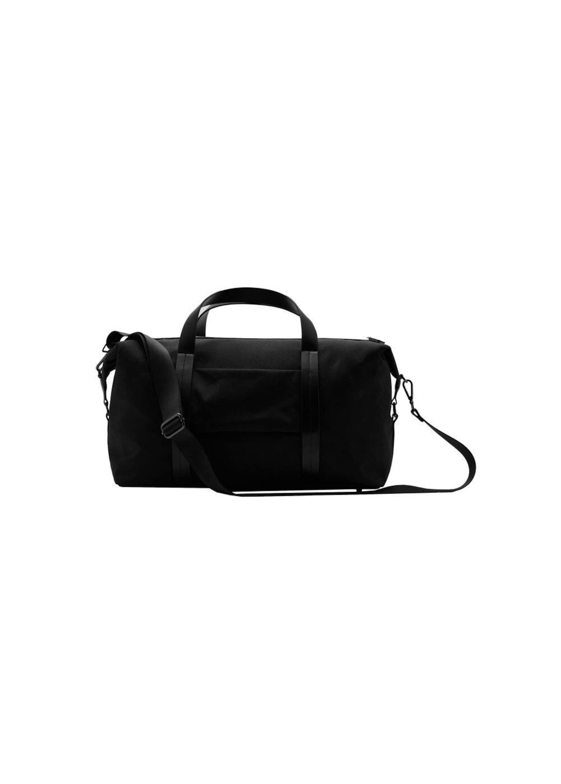 MANGO MAN Weekender in Black: front