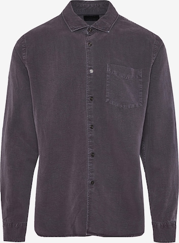 Funky BuddhaRegular Fit Košulja - siva boja: prednji dio