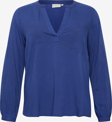 KAFFE CURVE Blouse 'Micca' in Blue: front