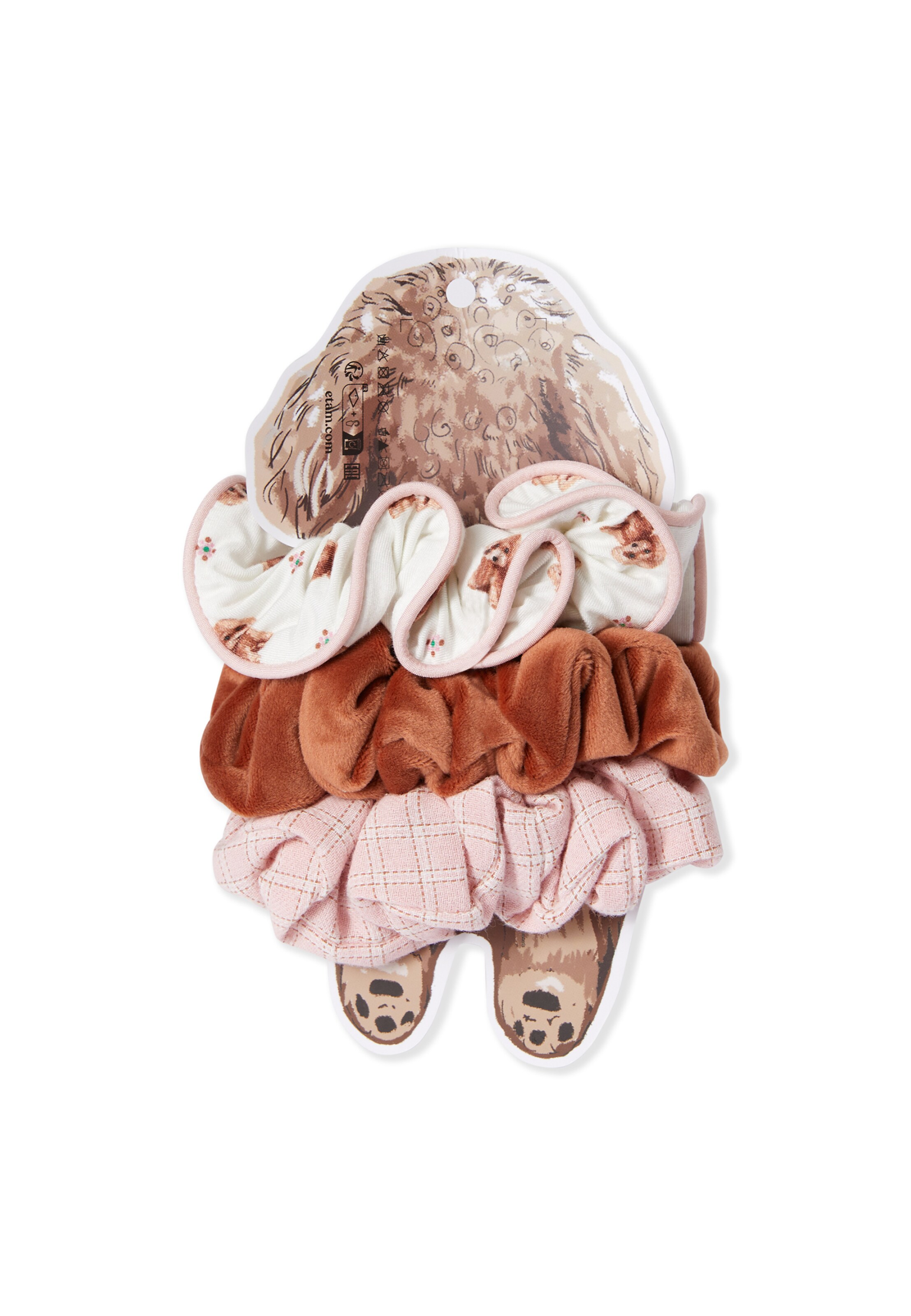 ETAM Scrunchie 'Ruby' in Braun